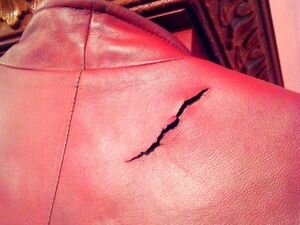 Старый кожаный плащ ремонт